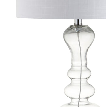 Madeline 35" Curved Glass LED Table Lamp